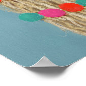 Adorned Llama – ブラウン ポスター (角)