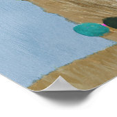 Adorned Llama – ベージュ ポスター (角)