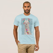 Adorned Llama – 白 Tシャツ (正面フル)