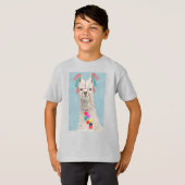 Adorned Llama – 白 Tシャツ (正面フル)