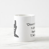 Adornoの引用文のマグ コーヒーマグカップ (中央)