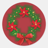 Adorno de Navidad -Calcomanía ラウンドシール (正面)