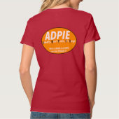 ADPIE: 看護師ユーモアプリントの珍しいTシャツ Tシャツ (裏面)