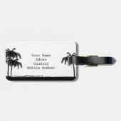 Adres label - Summer Style Beach - Palmbomen ラゲッジタグ (裏面横)