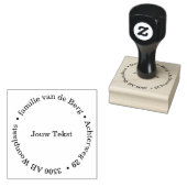 Adres stempel met jouw tekst ラバースタンプ (押印)