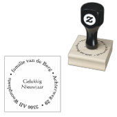 Adres stempel met jouw tekst | gelukkig nieuwjaar ラバースタンプ (押印)