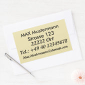 Adressaufkleber vorlage 長方形シール (封筒)