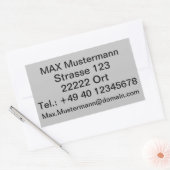 Adressaufkleber vorlage 長方形シール (封筒)