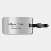 Adresse de la carte du monde laisser l'aventure co ラゲッジタグ (裏面横)