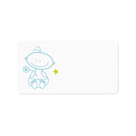 adresstickers baby boy ラベル (正面)