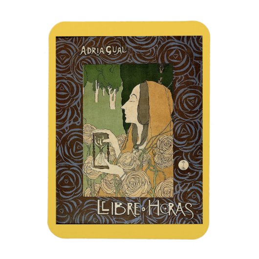 Adria Gual, Llibre d'Horas,時間ヴィンテージ マグネット (縦)