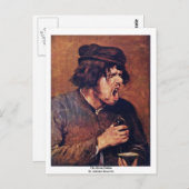 Adriaen Bouwerによる苦いポーション ポストカード (正面/裏面)