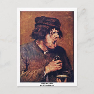 Adriaen Bouwerによる苦いポーション ポストカード