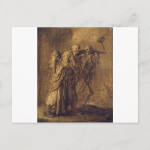 Adriaen van de Venneによる死のダンス ポストカード
