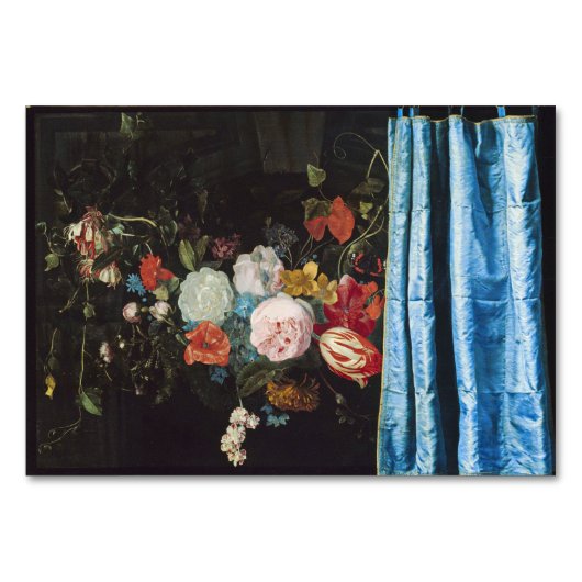 Adriaen Van Der Spelt – 花を持つ静物詩 テーブルナンバー (正面)