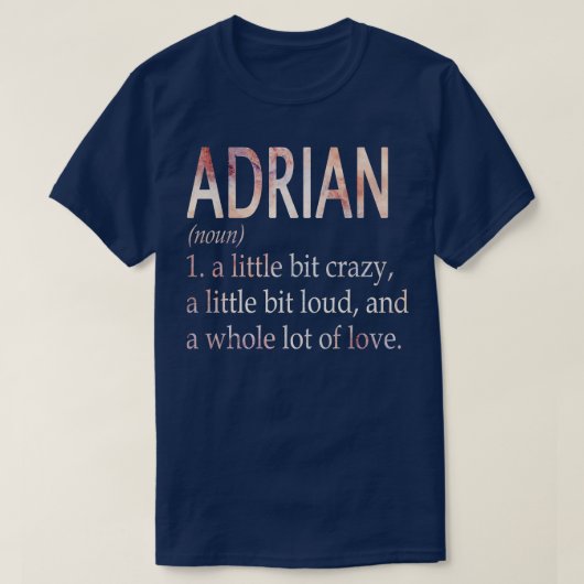 Adrian Girl Nameの定義 Tシャツ (デザイン正面)