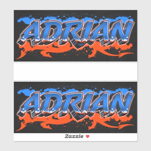 Adrian Vorname Name Graffiti Aufkleber Sticker シール (シート)