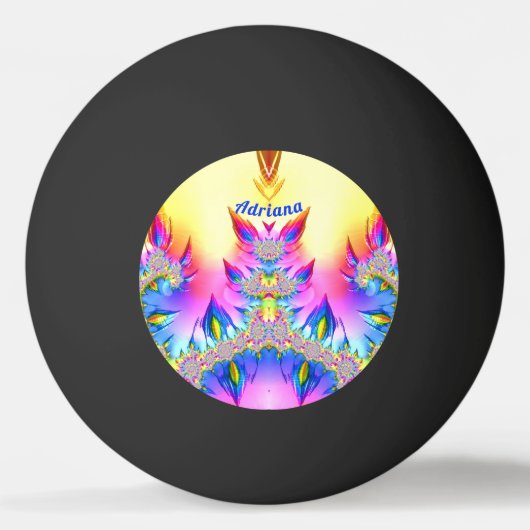 ADRIANA ～明るい色合いの多く～デザイン～ 卓球ボール (正面)