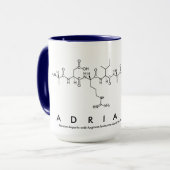 Adriannaペプチド名mug マグカップ (正面左)
