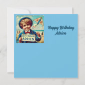 ADRIEN ～誕生日カード～飛んでいる凧～フラットカード (裏面)