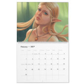 Adrienn Ecsediによる20XXファンタジーアートカレンダー カレンダー (2月 2027)