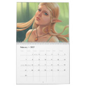 Adrienn Ecsedi著2016年のファンタジーの芸術のカレンダー カレンダー (2月 2027)