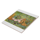 Adrift mermaidファンタジーセラミックタイルby Renee タイル (側面)