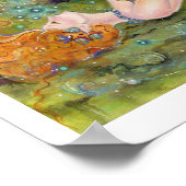 Adrift mermaid wrapped canvasプリントby Renee ポスター (角)