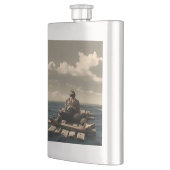 Adrift stainless steel flask フラスク (左)