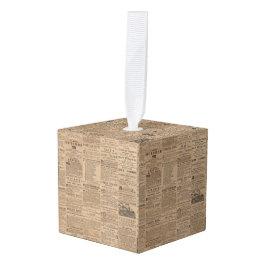 Ads of the Past, NY 1856 キューブオーナメント