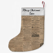 Ads of the Past, NY 1856 スモールクリスマスストッキング (裏面)