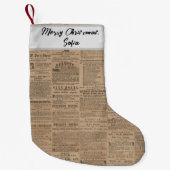 Ads of the Past, NY 1856 スモールクリスマスストッキング (正面)