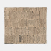 Ads of the Past, NY 1856 フリースブランケット (正面(横))