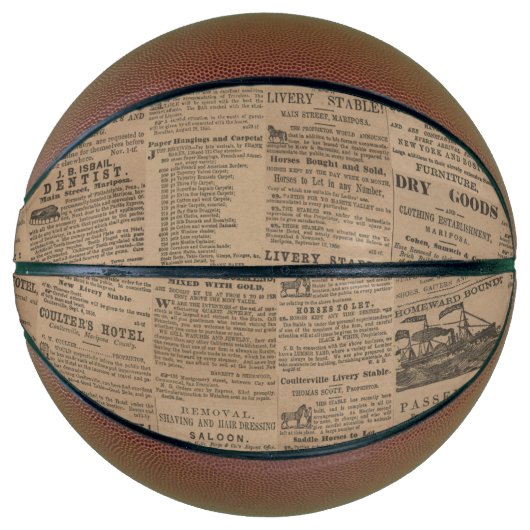 Ads of the Past, NY 1856 Basketball バスケットボール (正面)