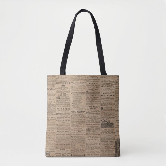 Ads of the Past, NY 1856 Tote トートバッグ (正面)