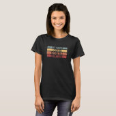 Adsrシンセサイザーレトロ音楽 Tシャツ (正面フル)