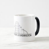 ADSW色の変更のロゴのマグ モーフィングマグカップ (正面右)