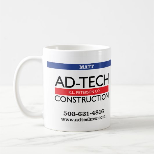 AdTechMugMATT コーヒーマグカップ (左)
