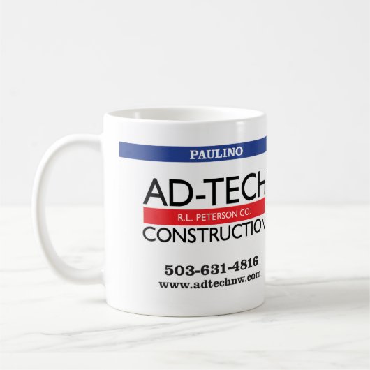 AdTechMugPAULINO コーヒーマグカップ (左)
