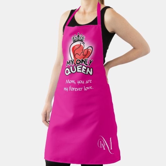 Adult Apron : My Only Queen (magenta) エプロン (インサイチュ)