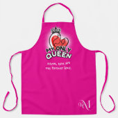 Adult Apron : My Only Queen (magenta) エプロン (正面)
