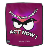 Adult Backpack : Act Now (red) バックパック (取り外し可フェース)