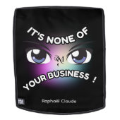 Adult Backpack : None of Yours (black) バックパック (取り外し可フェース)