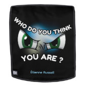 Adult Backpack : Who Do You Think (黒) バックパック (取り外し可フェース)