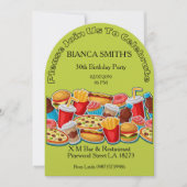 Adult Birthday  Party  招待状 (正面)