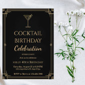 Adult Cocktail Party Birthday 招待状