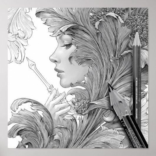 Adult Coloring Blending and Shading Technique ポスター (正面)