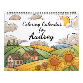 Adult Coloring Calendar カレンダー
