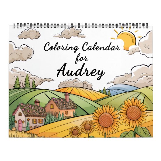 Adult Coloring Calendar カレンダー (カバー)