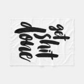 Adult Get Sht Done Motivational Quote  フリースブランケット (正面(横))